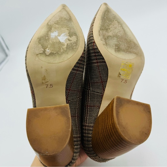 Jeffrey Campbell Vintage 50s Style Plaid Halt Block Heels - Picture 6 of 8